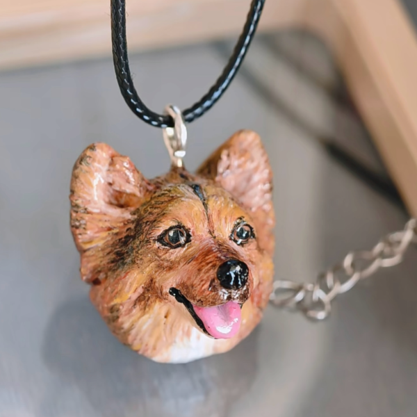3D Pet Head Necklace