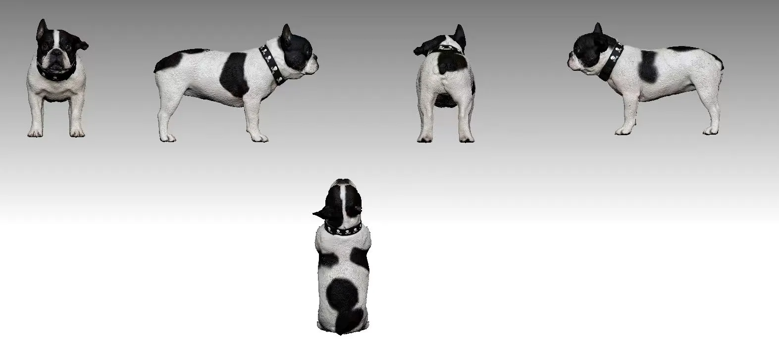 Custom French Bulldog figurine of Lincoln