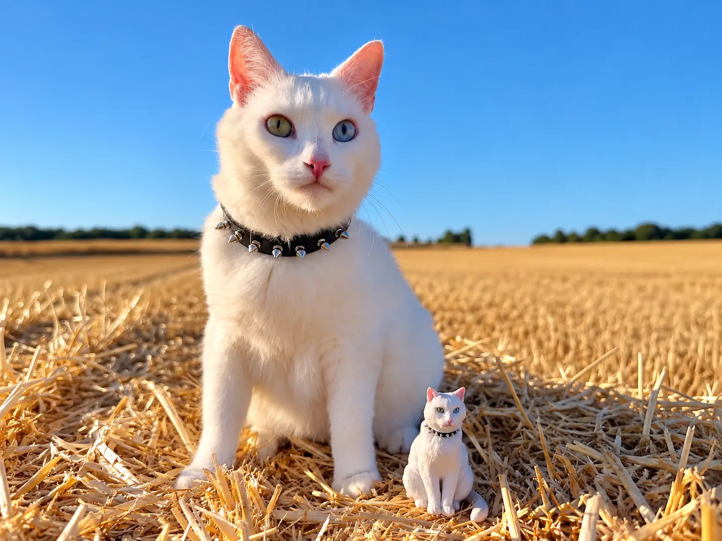 Virus with his dog memorial figurine